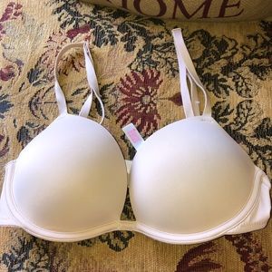 PINK super push up neutral bra!!